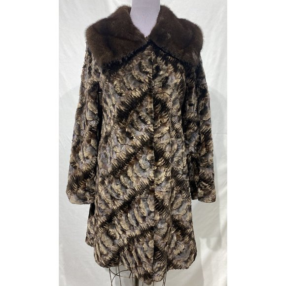 mink groove sections stroller w/ LH mink collar ( 99032)